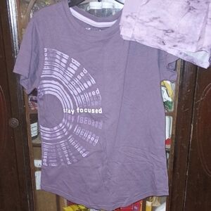 Stay Focused Kids Purple Short Set